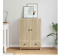 vidaXL Buffet Chêne Sonoma 66 x 34,5 x 95 cm – Bois d’ingénierie, Rangement spacieux