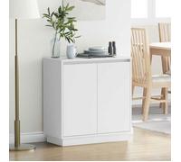 Buffet - bahut - enfilade Vidaxl Buffet LED avec porte Blanc 71 x 34,5 x 75 cm Bois d'ingénierie