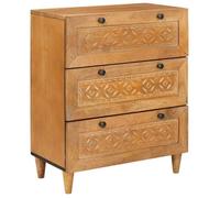 Buffet - bahut - enfilade Vidaxl Buffet Marron clair 60 x 33 x 75 cm bois de manguier massif