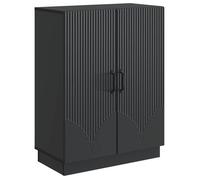 vidaXL Buffet Noir 66 x 34,5 x 87 cm Bois d'ingénierie, Grand Espace de Rangement, Buffet stylé Moderne, Meuble de Salle à Manger pour chez toi, élégant