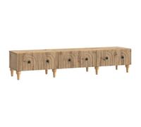 vidaXL Meuble TV Chêne Artisanal 147 x 34,5 x 30 cm Bois d'ingénierie, Salon, Meuble de Rangement rectangulaire Moderne, Cabinet Multifonctionnel, Centre de Divertissement, Design TV Minimaliste
