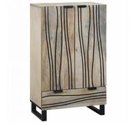 Buffet - bahut - enfilade Vidaxl Meubles et étagères de rangement pour médias Blanc et Noir