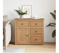 Buffet bahut - grand espace - avec tiroirs Panama 93x40x80 cm - bois massif de pin(42879) ZLH