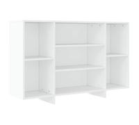 Buffet bahut - HELLOSHOP26 - 120 x 30 x 75 cm - Bois d'ingénierie - Blanc - Contemporain