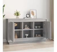 Buffet bahut - vidaXL - bois d'ingénierie - sonoma gris - 6 compartiments - grand rangement - 102 x 35 x 60 cm 21agt64l