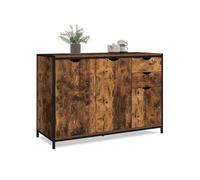 IDMarket - Buffet Bas 110 cm Dayton avec placards et tiroirs Design Industriel