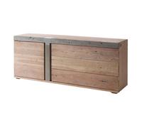 Buffet bas acacia beige laqué massif 180x45x75 cm (BxTxH) bois massif AMSTERDAM #110