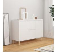 Buffet bas - AKOZON - Blanc - Porte(s) et tiroir(s) - Elégance - Chic - 103,5x35x70 cm