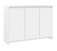 Buffet Bas - AKOZON - Modèle AKO7370392346080 - Blanc - 3 Portes - Contemporain