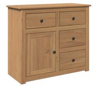 Buffet bas,armoire commode Buffet avec tiroirs,meuble de rangement Panama 93x40x80cm bois massif de pin 4004376 FrenchDays