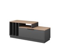 Buffet bas Betti, 120x49.9cm avec 1 porte, Anthracite/Sonoma, Vicco