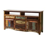 Buffet bas Bois de récupération multicolore laqué massif 190x45x95 cm (BxTxH) bois massif NATURE OF SPIRIT #131