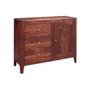 Buffet bas BROOKLYN #21 brun foncé 110x40x86 cm (BxTxH) bois massif