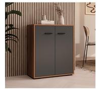 Buffet Bas - DESIGN AMEUBLEMENT - Lander L2 - 2 Portes - Mélamine - Multicolore