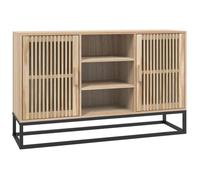 Buffet bas - DILWE - 105x30x65 cm - Bois d'ingénierie - 2 portes - Style classique intemporel