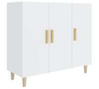 Buffet bas - ESTINK - A812492 - Bois d'ingénierie - 90x34x80 cm - Blanc