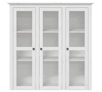 Buffet bas - JILI - Blanc Armoire avec portes vitrées BODO blanc bois de pin massif FR87
