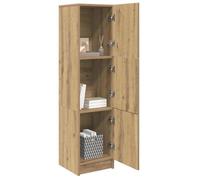 Buffet bas - JILI - Marron Meuble de Rangement - pour salon - chêne artisanal 31,5 x 32 x 124 cm FR435