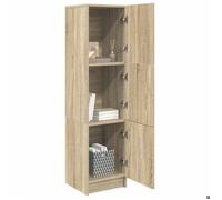 Buffet bas - JILI - Marron Meuble de Rangement - pour salon - Chêne sonoma 31,5 x 32 x 124 cm FR430