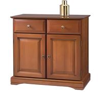 Buffet Bas Louis Philippe Merisier 2 portes 2 tiroirs - Bahut plaqué merisier