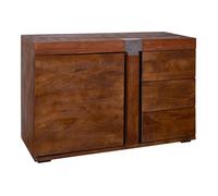 Buffet bas Manguier brun laqué massif 115x45x75 cm (BxTxH) bois massif AMSTERDAM #09