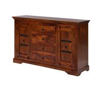 Buffet bas OXFORD #513 brun foncé 150x45x cm (BxTxH) bois massif