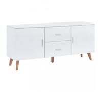 Buffet bas - P152 - Blanc - Bois - Panneaux de particules - Laqué