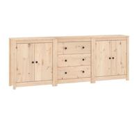 Buffet bas - SALUTUYA - BD5170 - Bois massif de pin - 2 portes - 80 cm de hauteur
