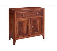 Buffet bas Sheesham brun foncé huilé 88x40x85 cm (BxTxH) BROOKLYN #24