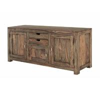 Buffet bas Sheesham gris huilé NATURE GREY #89 | 160x42x75 cm (BxTxH)80kgMaison de campagnemontémassif