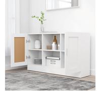 Buffet bas - SWT - Blanc - 120x30,5x70 cm - 2 compartiments et 2 portes