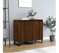 Buffet bas - TMISHION - PAL831083 - Chêne marron - 2 portes - Bois d'ingénierie