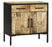 vidaXL Buffet 70x35x70 cm Bois Brut Solide Mangue