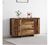 Buffet bas - vidaXL - Bois massif récupéré - Finition patinée - 120x40.5x75 cm