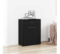 Buffet Bas - vidaXL - Chêne Noir - 2 Portes - 1 Tiroir - 60x30x75 cm