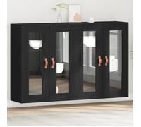 Buffet bas - vidaXL - Chêne noir - 6 portes - Étagères ajustables - Finition mate