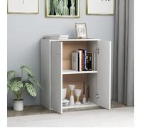 Buffet bas - VINGVO - Blanc - 60 x 30 x 75 cm - 2 portes - Design minimaliste