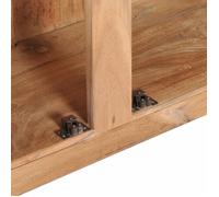 Buffet bas - VINGVO - SWT - Bois de teck massif - 2 portes et un compartiment ouvert