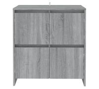 Buffet bas - VINGVO - YIN3098095 - 2 pcs - Sonoma gris - 70x41x75 cm - Aggloméré