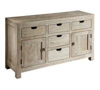 Buffet basNATURE WHITE#80beige140x42x80 cm (BxTxH)bois massif