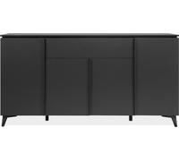 Buffet Bertrix 51A -Reproduction ardoise/anthracite - 4 portes et étageres - 1 tiroir central