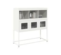 Buffet blanc 100,5x39x107 cm acier laminé à froid 853421