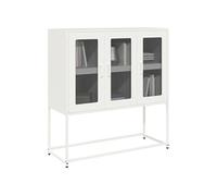 Buffet blanc 100,5x39x107 cm acier laminé à froid, meuble de rangement, meuble de rangement de cuisine, meuble de 853409