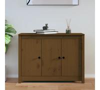 Buffet Blanc 100x35x74 cm Bois Massif de Pin Armoire Latérale Rangement vidaXL