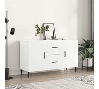 Vidaxl Buffet Blanc 100x36x60 Cm Bois D'ingénierie Blanc