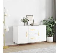 Vidaxl Buffet Blanc 100x36x60 Cm Bois D'ingénierie Blanc