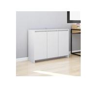 Buffet Blanc 102x33x75 cm Bois d ingénierie