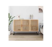 vidaXL Buffet blanc 105x30x65 cm bois d'ingénierie