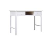 Vidaxl Buffet Blanc 108x45x76 Cm Bois De Paulownia Massif Blanc