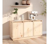 Buffet Blanc 111x34x60 cm Bois Massif de Pin Armoire Meuble Rangement vidaXL